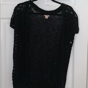 Mossimo Short sleeve black cardigan
